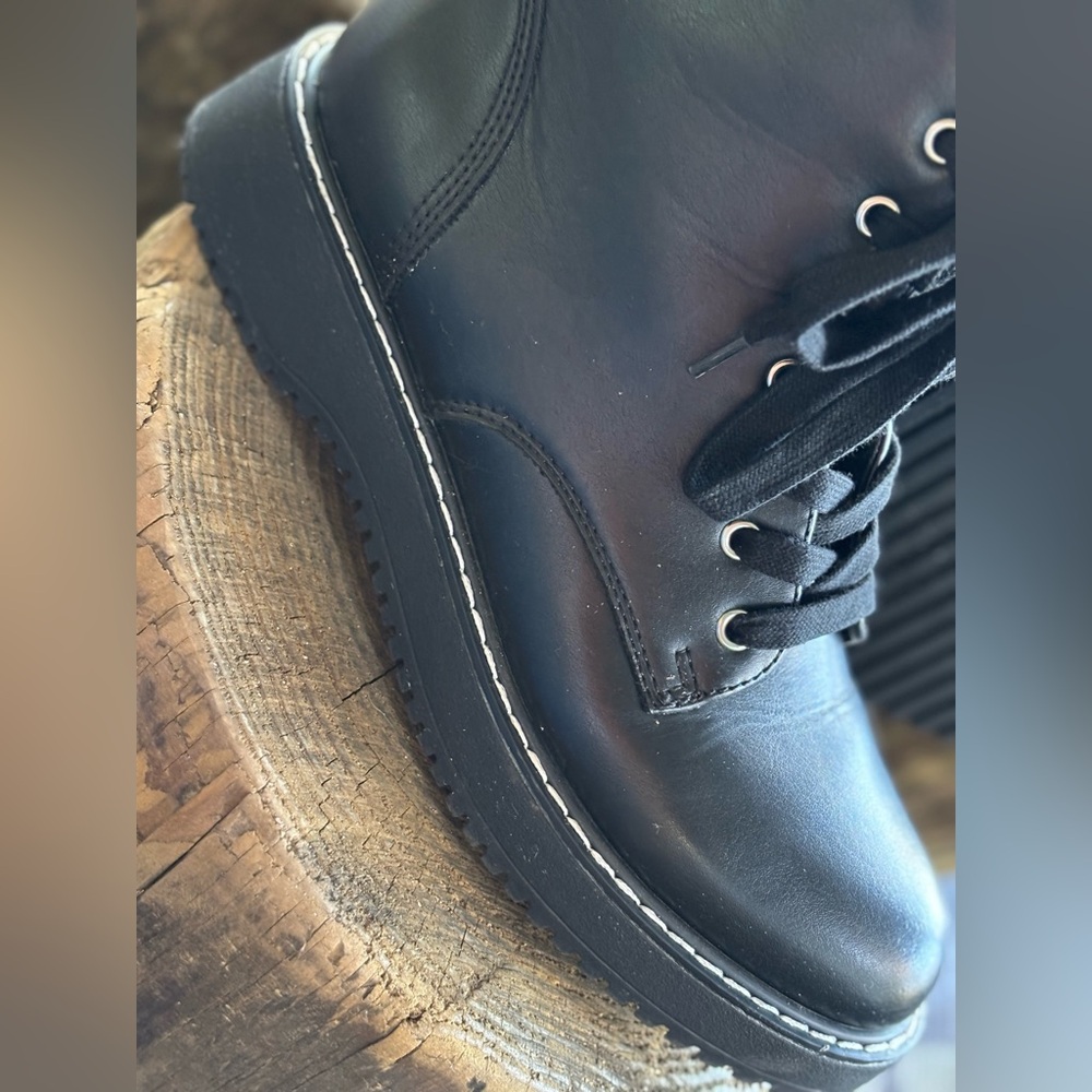 “Madden Girl” Black Combat Boots - Picture 6 of 6